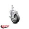 Service Caster 4 Inch Thermoplastic Rubber Wheel Swivel 7/8 Inch Square Stem Caster with Brake SCC-SQ20S414-TPRB-TLB-78 - alternate 2